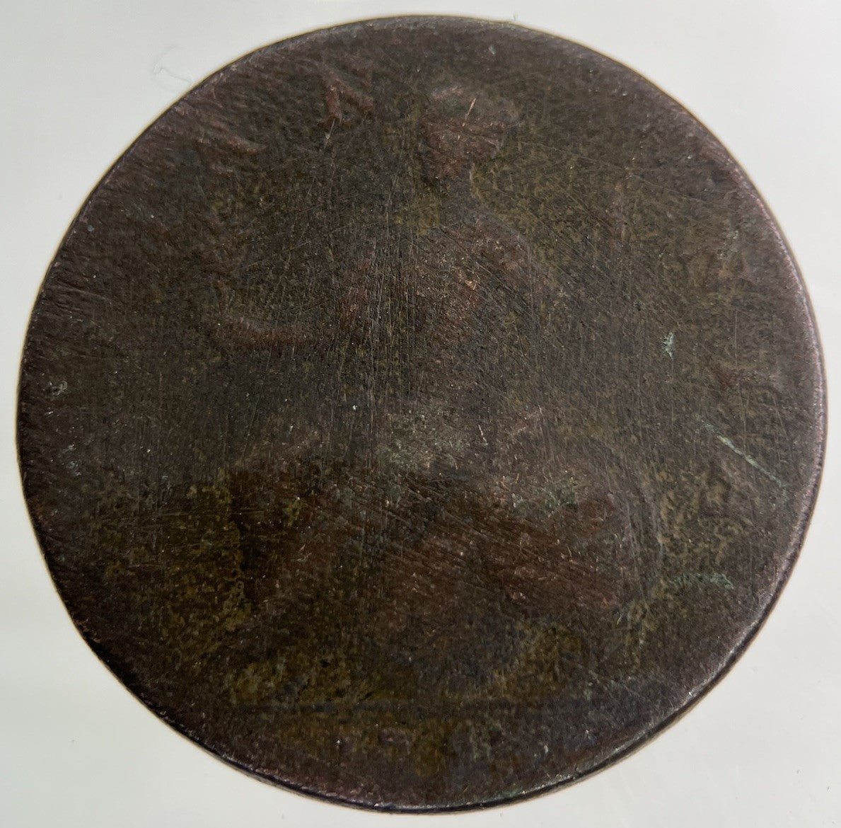 1753 George II 2nd Half - Penny Coin | Fair Grade