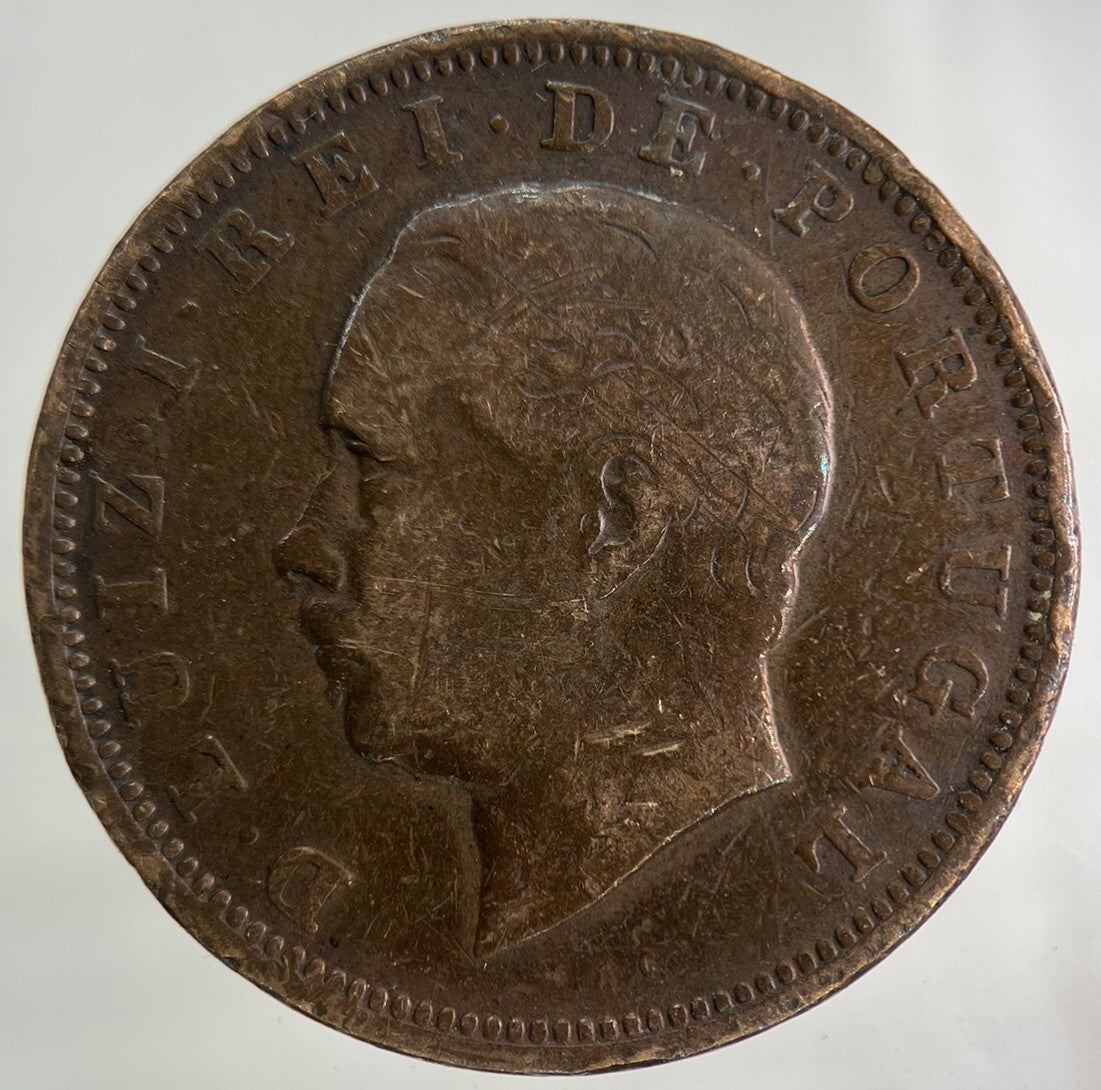 1884 Portugal XX 20 Reis Coin | Fine Collectable Grade