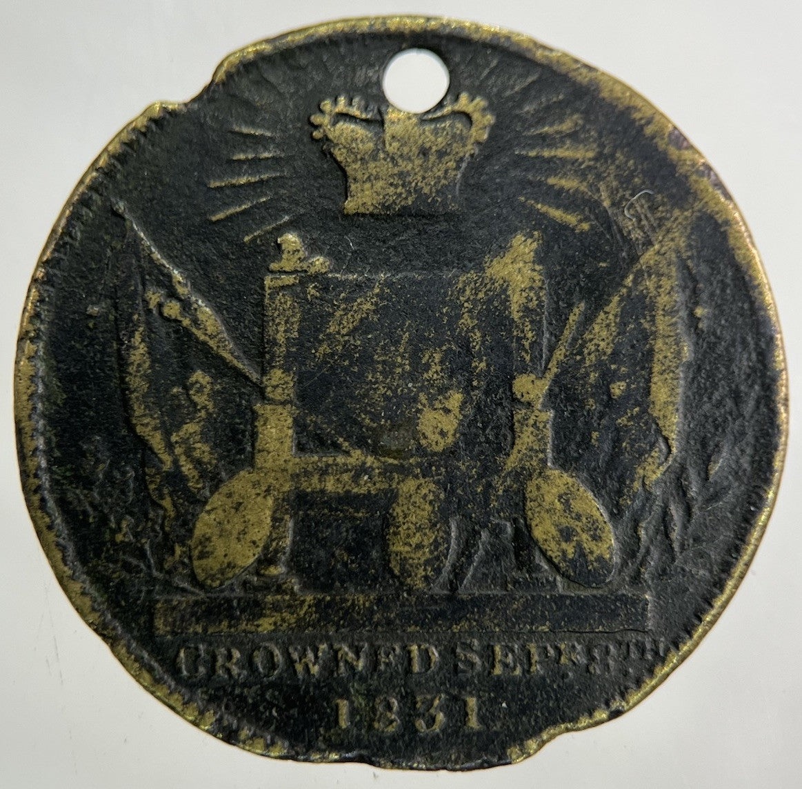 1831 British William IV Coronation Token Coin | Collectable Grade
