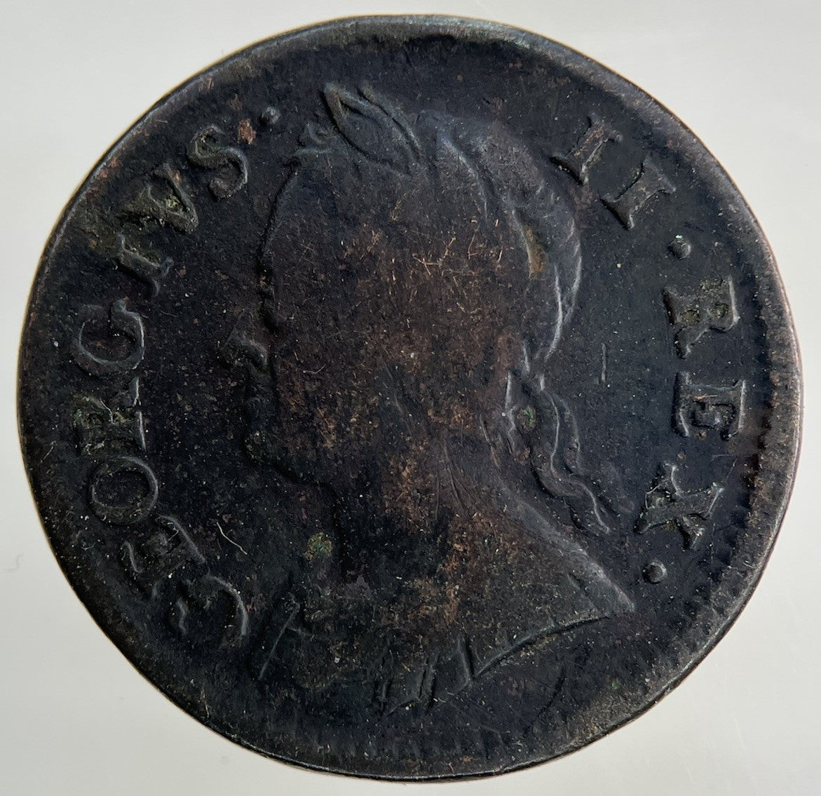 1750 George II 2nd Farthing Coin | Collectable Grade