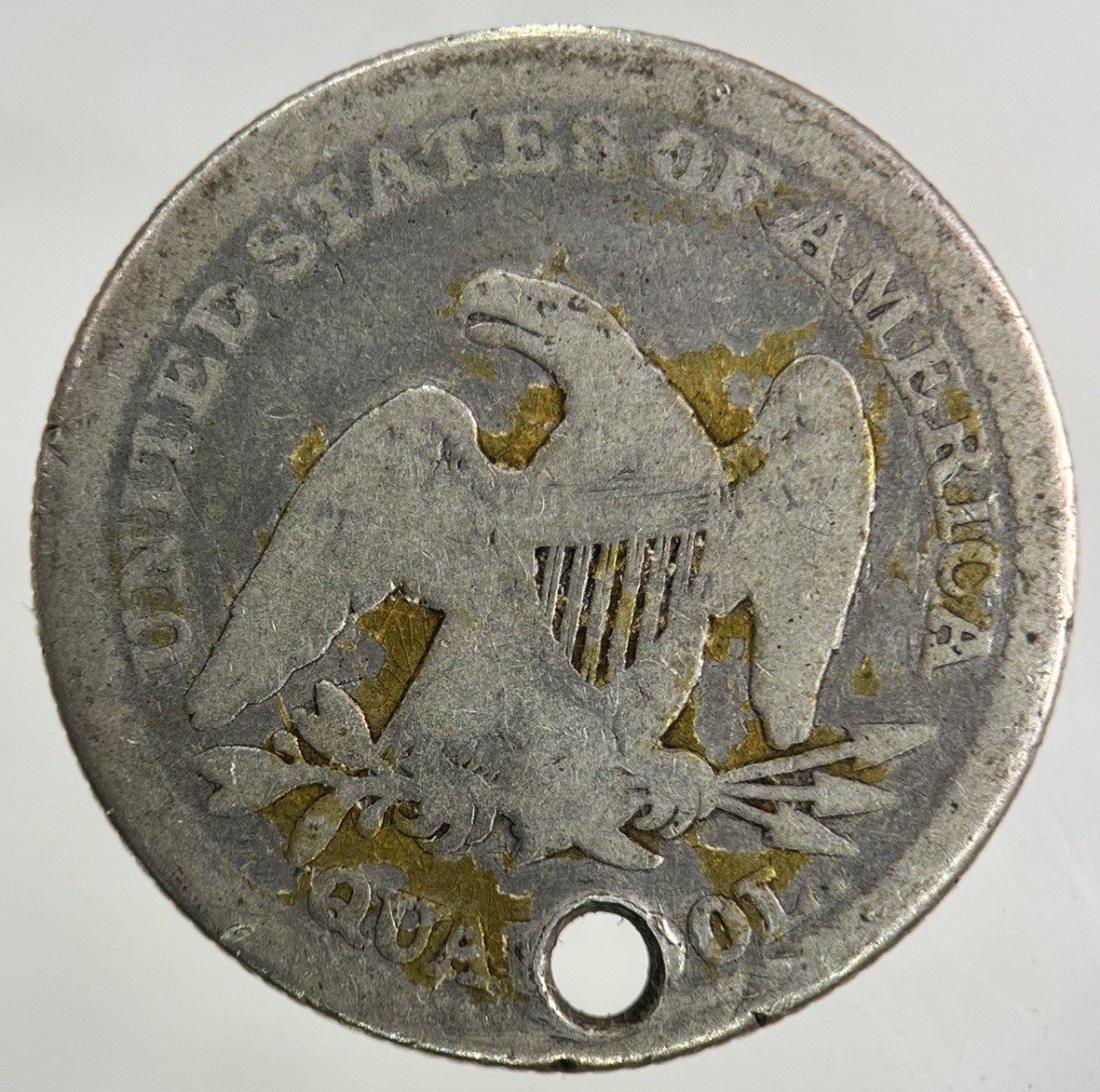 1860 US USA Quarter Dollar Silver Coin | Collectable Grade