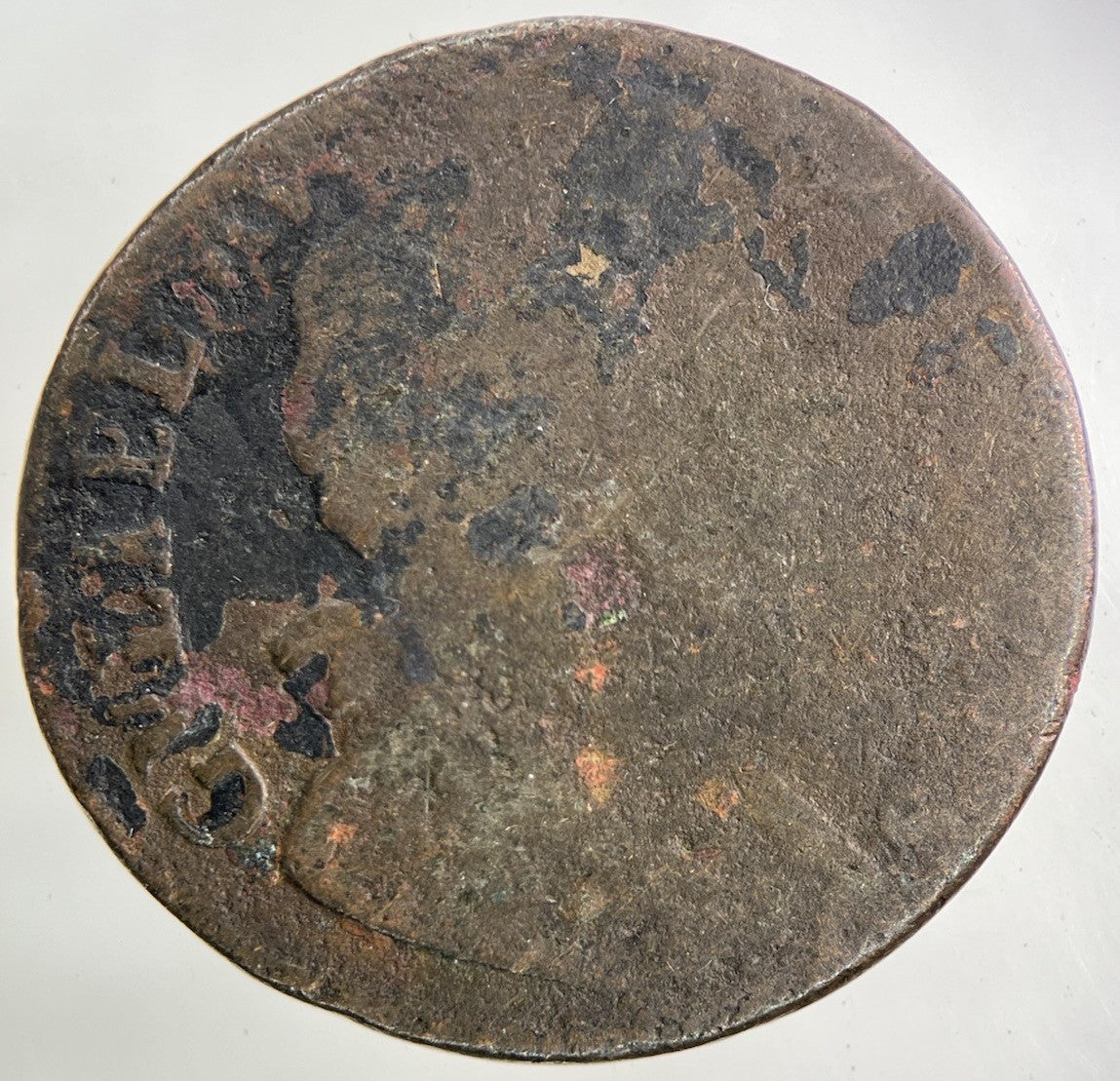 British William III 3rd Half - Penny Coin | Worn Grade