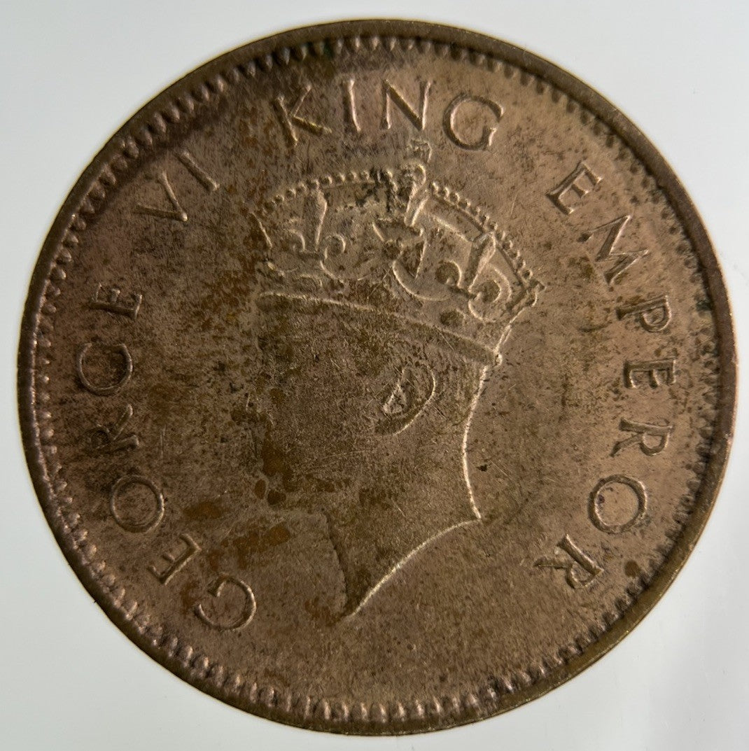 1938 India Quarter 1/4 Anna Coin | Fine Collectable Grade