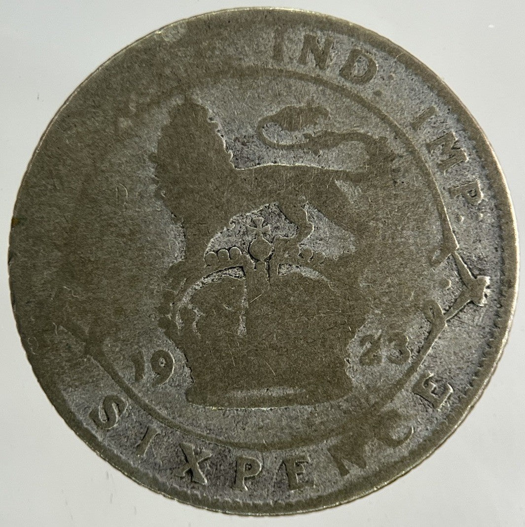1923 George V Sixpence Silver Coin | Fair Grade