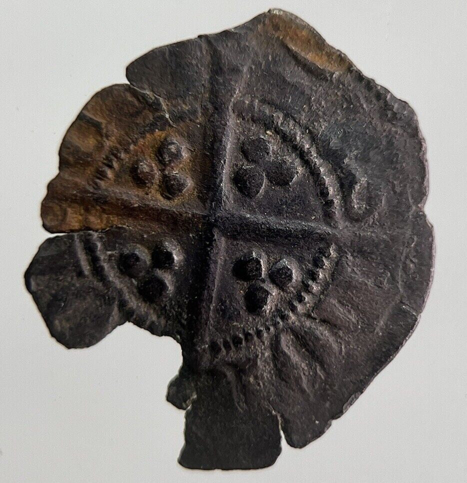 British Edward I 1st Medieval Hammered Silver Half - Penny Coin | a4440