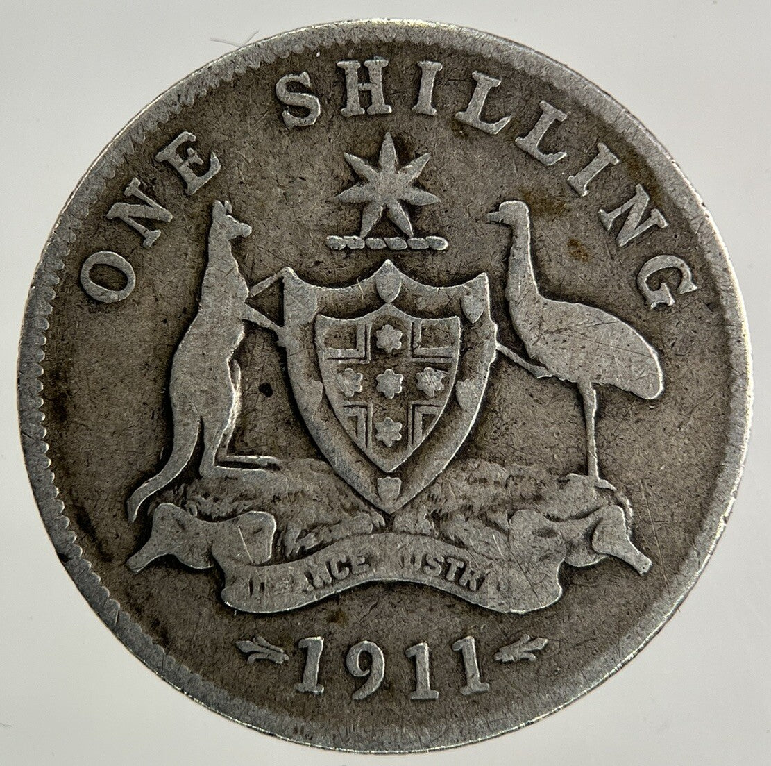 1911 Australia One Shilling Silver Coin | Collectable Grade