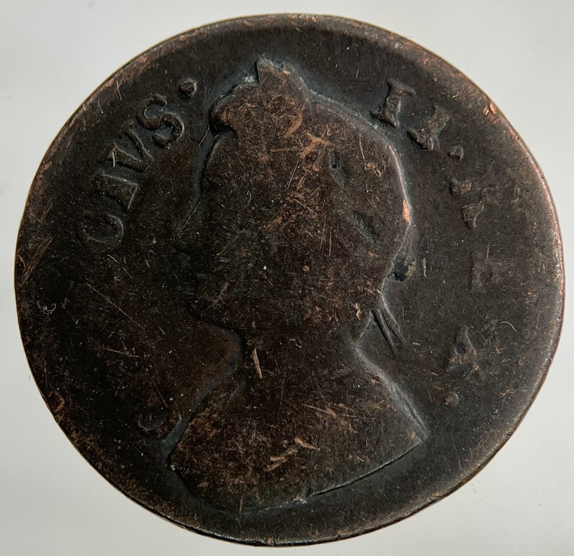 1737 George II 2nd Farthing Coin | Collectable Grade