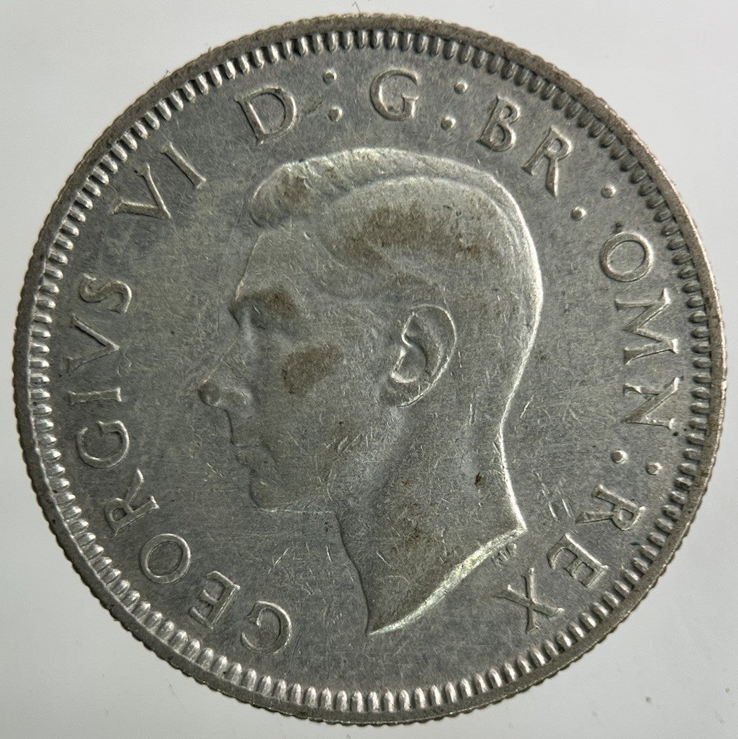 1938 George VI Shilling Silver Coin | Very High Grade
