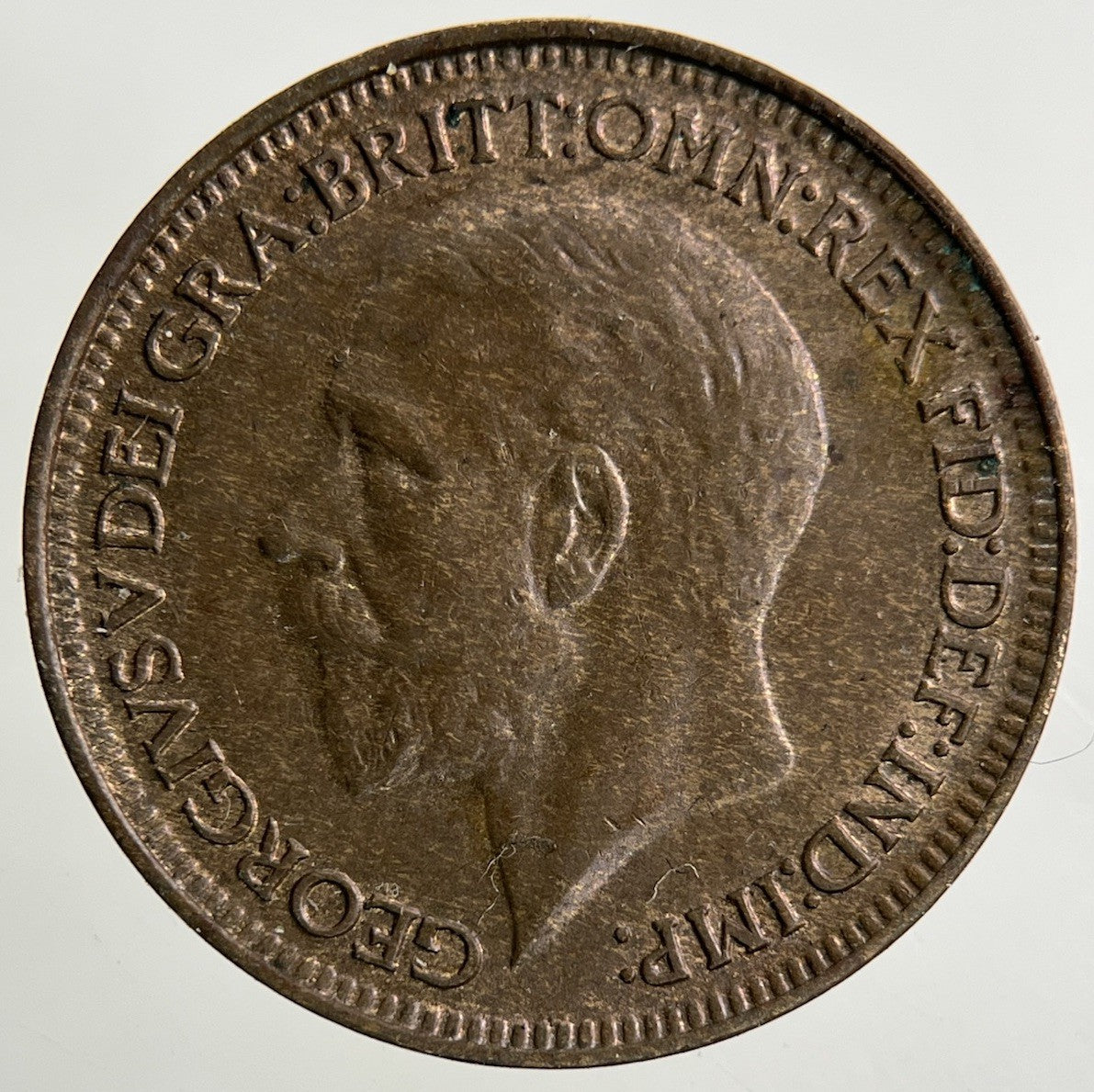 1930 George V Farthing Coin | Fine Collectable Grade
