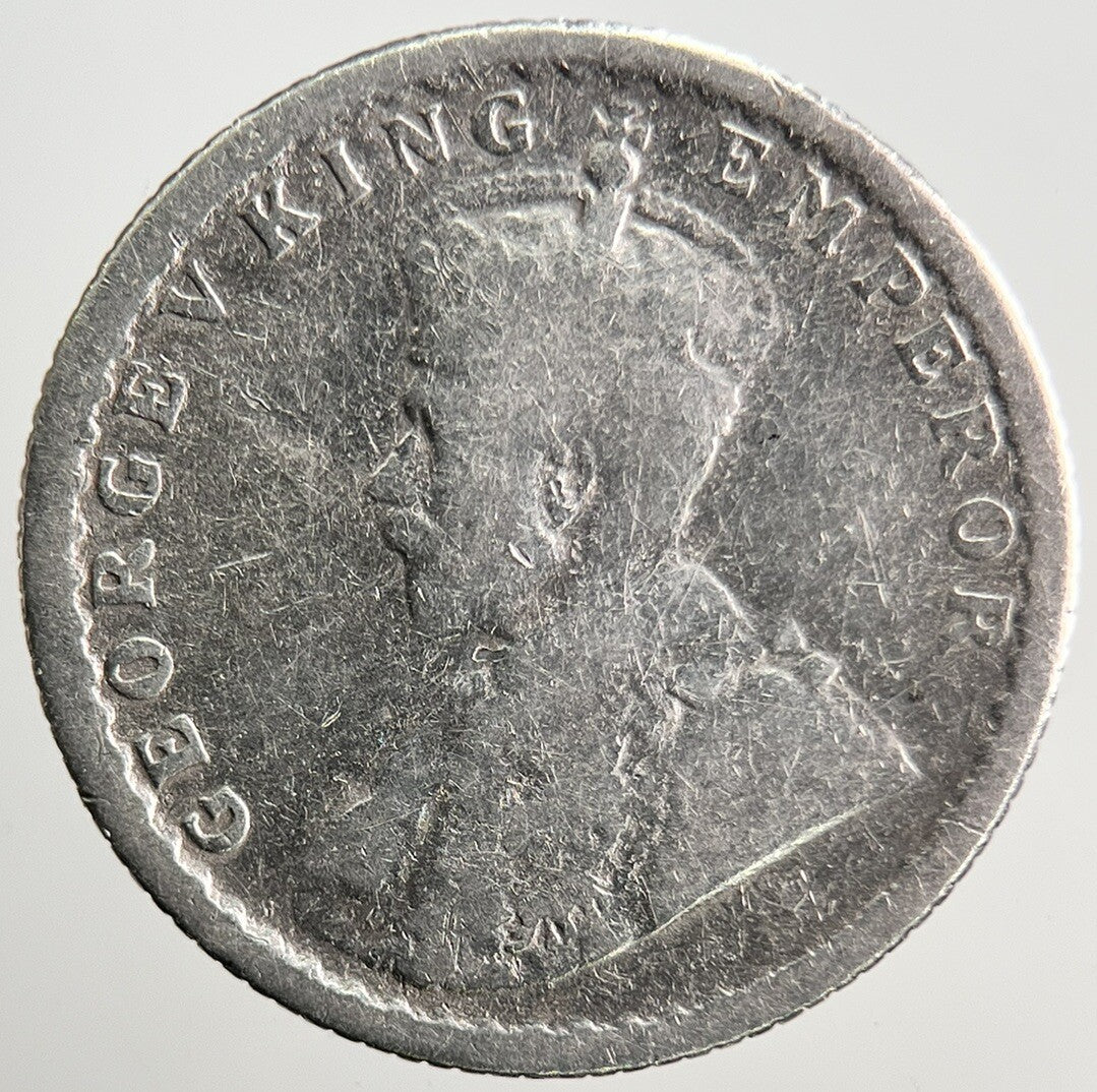 1918 1/4 Rupee India Silver Coin | Collectable Grade | a3208