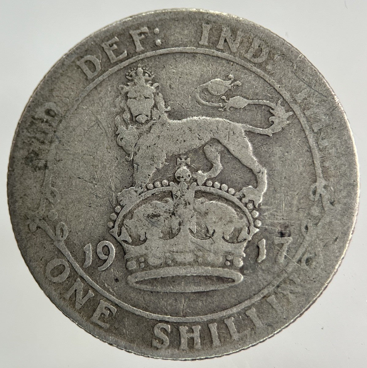 1917 George V Shilling Silver Coin | Collectable Grade