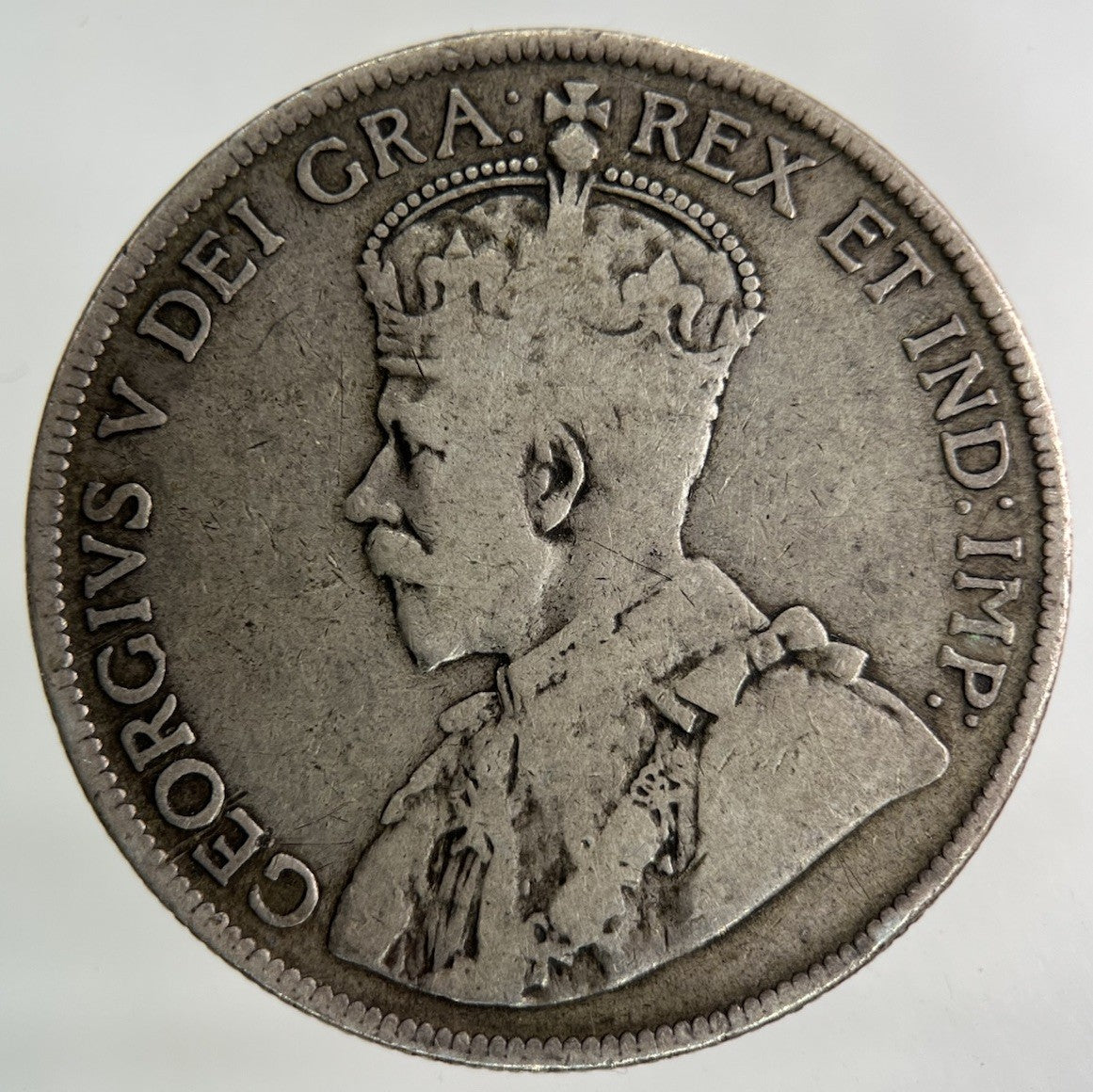 1918 Canada New - Foundland 50 Cents Silver Coin | Fine Collectable Grade