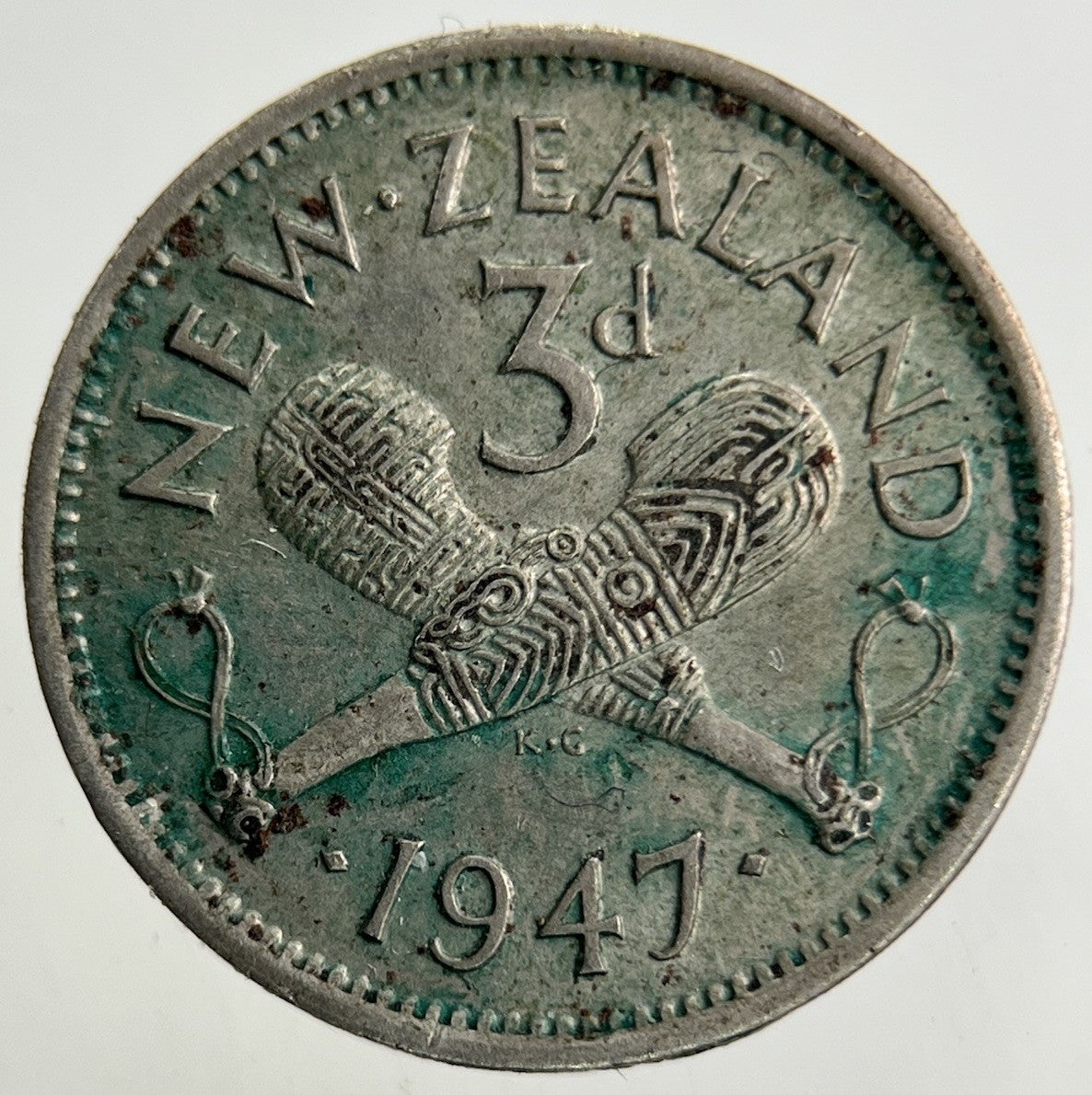 1947 New Zealand Threepence Coin | Very High Grade