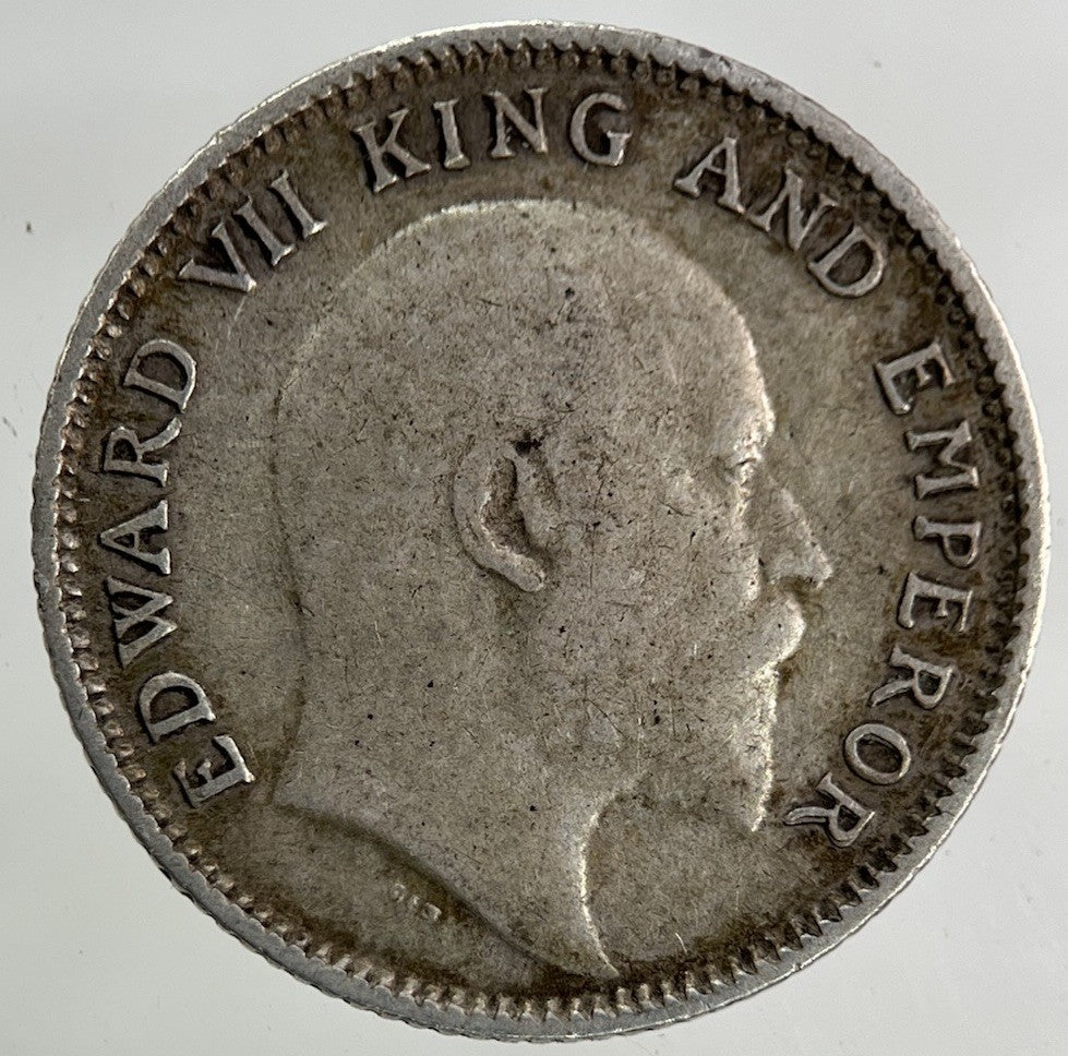 1906 India 1/4 Quarter Rupee Silver Coin | Very High Grade