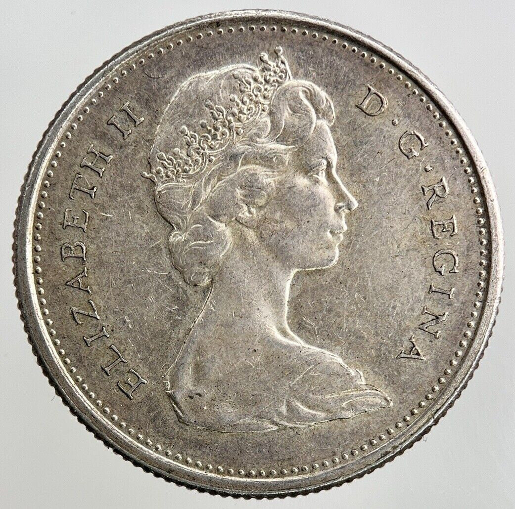 1967 Canada 25 Cents Silver Coin | Fine Collectable Grade