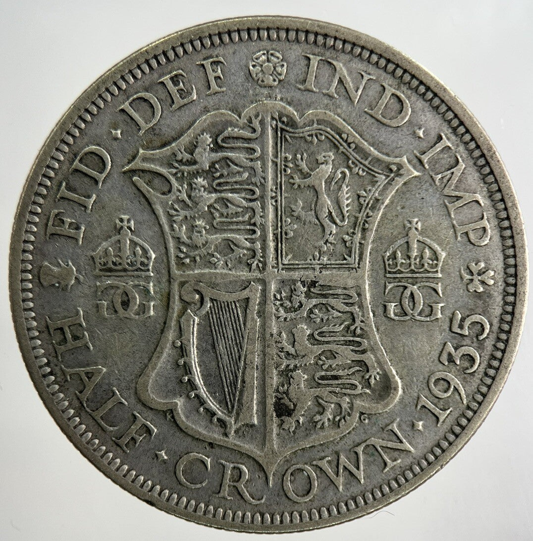 1935 George V Half - Crown Silver Coin | Fine Collectable Grade
