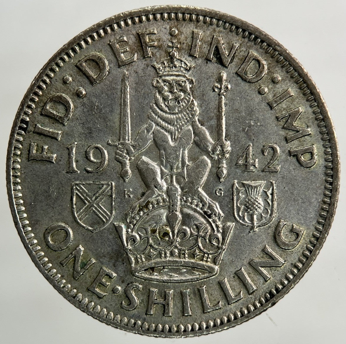 1942 George VI Shilling Silver Coin | Fine Collectable Grade