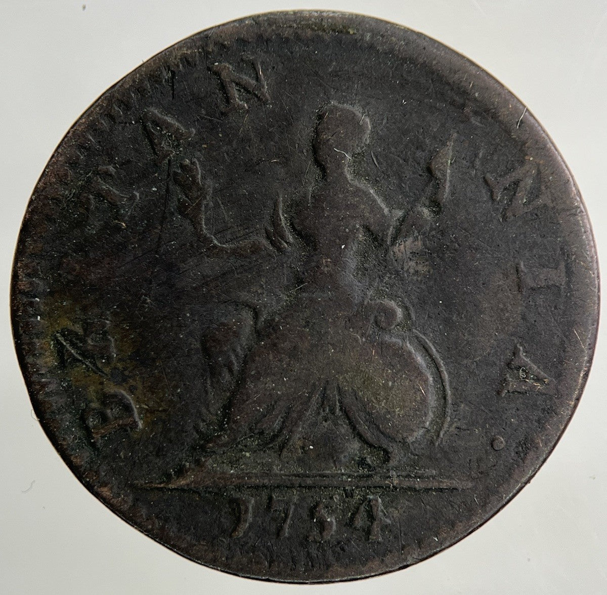 1754 George II 2nd Farthing Coin | Collectable Grade
