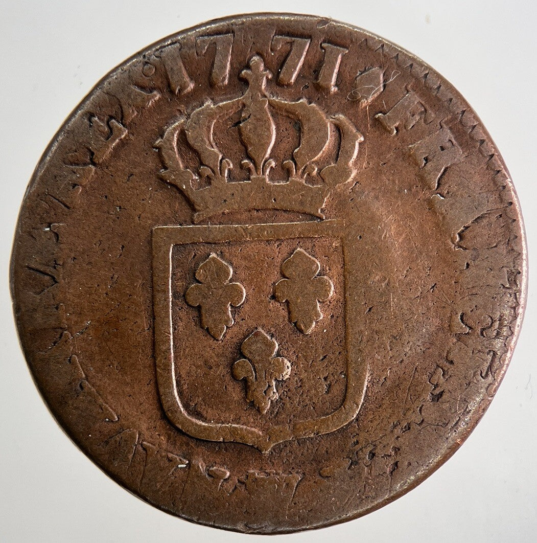 1771 Louis XVI France 1 Sol Coin | Collectable Grade | a9630
