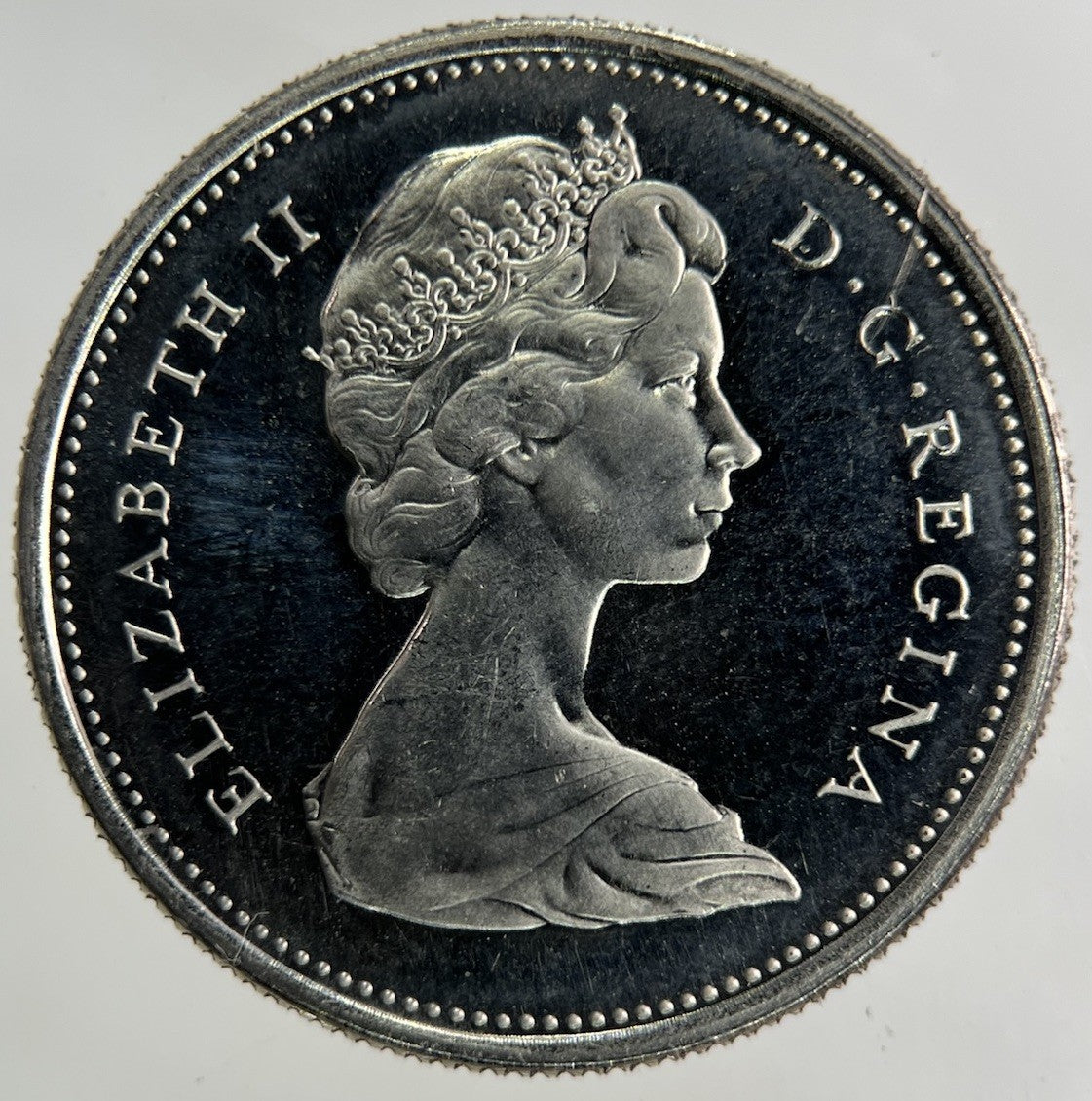 1968 Canada Silver 25 Cents Silver Coin | Very Fine Grade