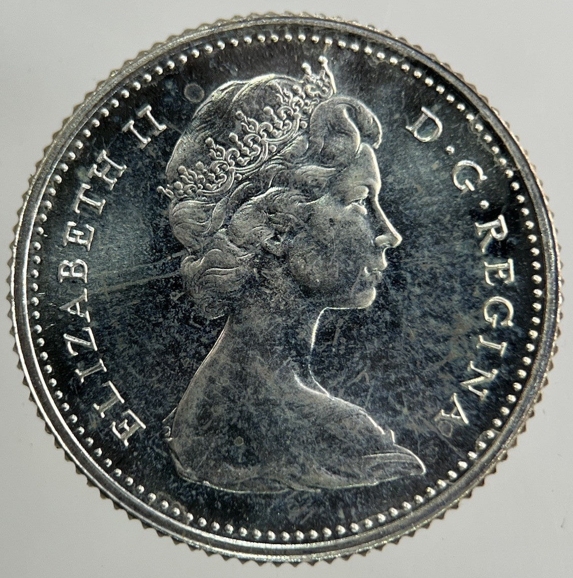 1965 Canada 10 Cents Silver Coin | Very High Grade