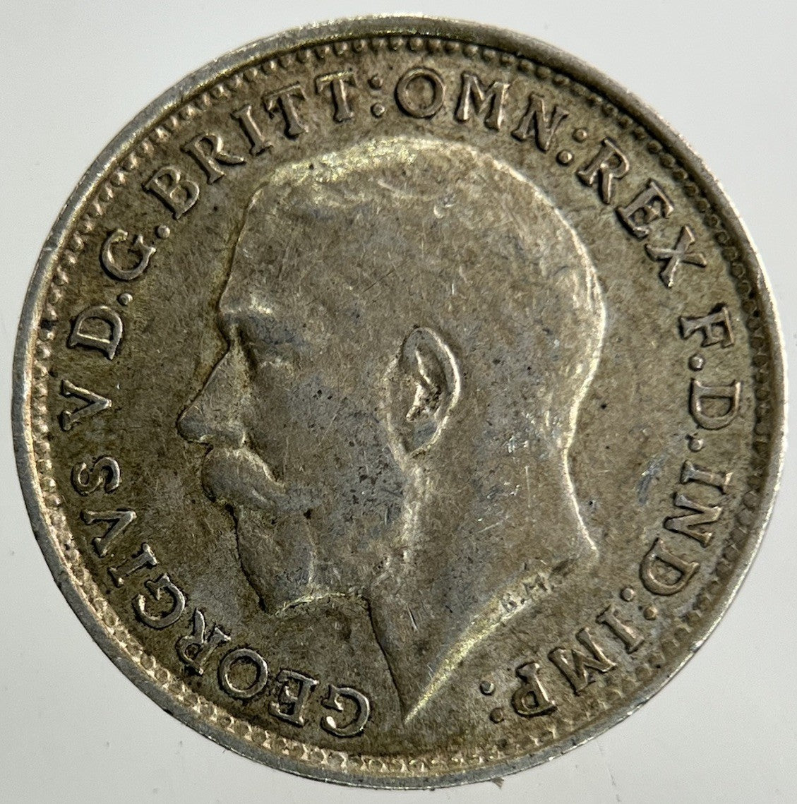 1914 George V Threepence Silver Coin | Very High Grade