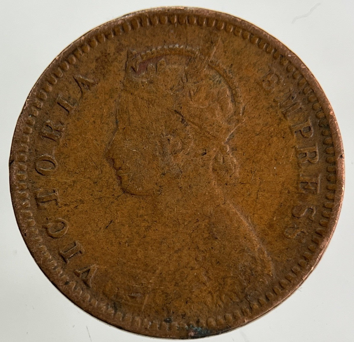 1895 India 1/12 Anna Coin | Fine Collectable Grade