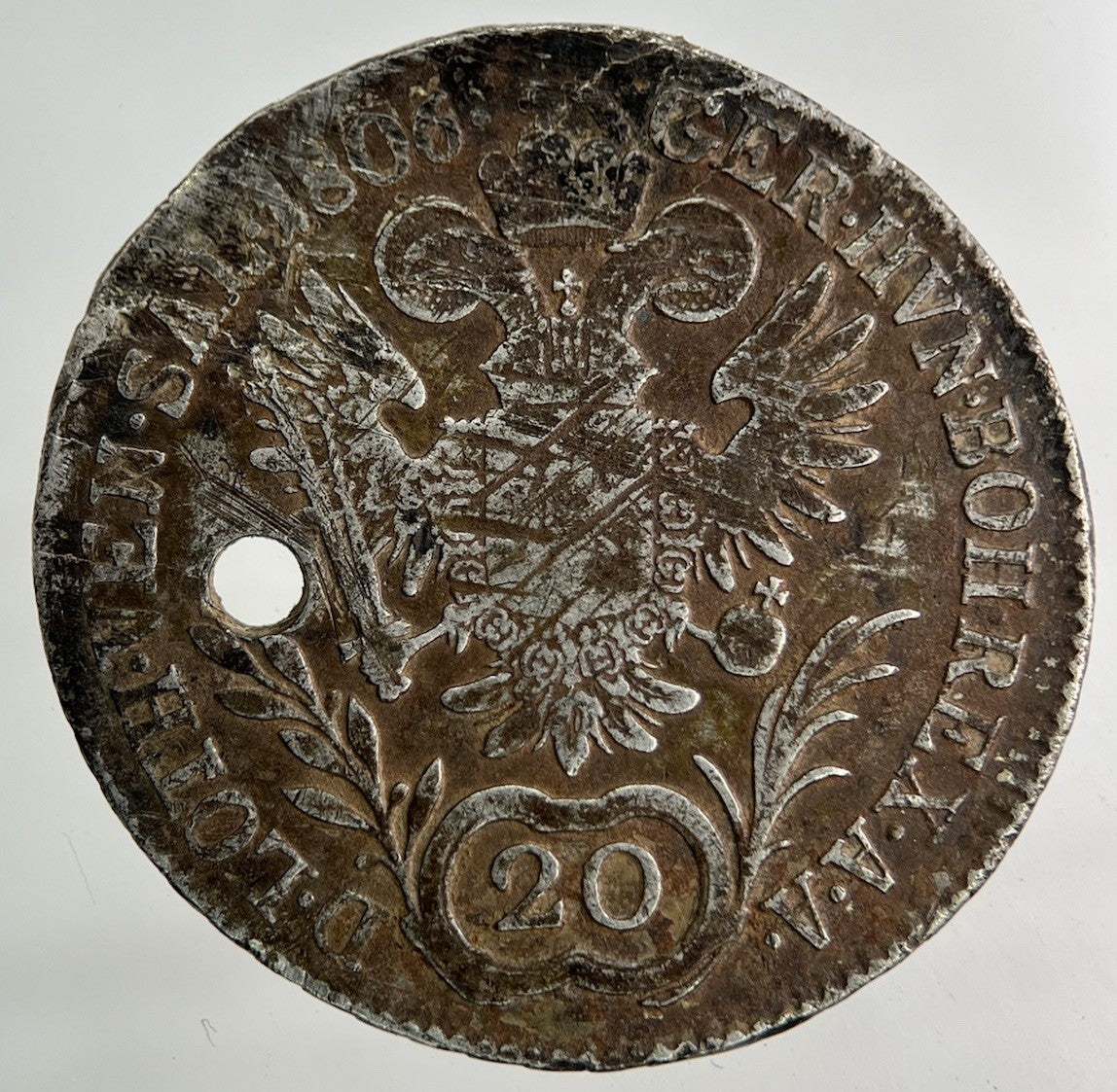 1806 Austria 20 Kreuzer Silver Coin | Collectable Grade