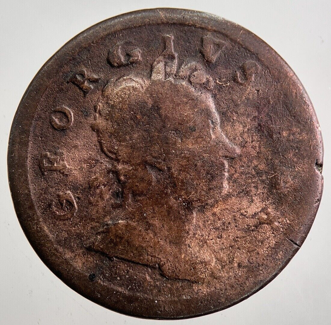 1718 George I 1st Half - Penny Coin | Collectable Grade | a7920