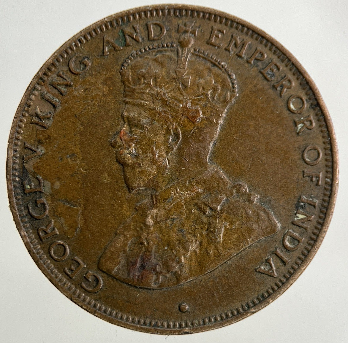 1933 Hong Kong One Cent Coin | Fine Collectable Grade