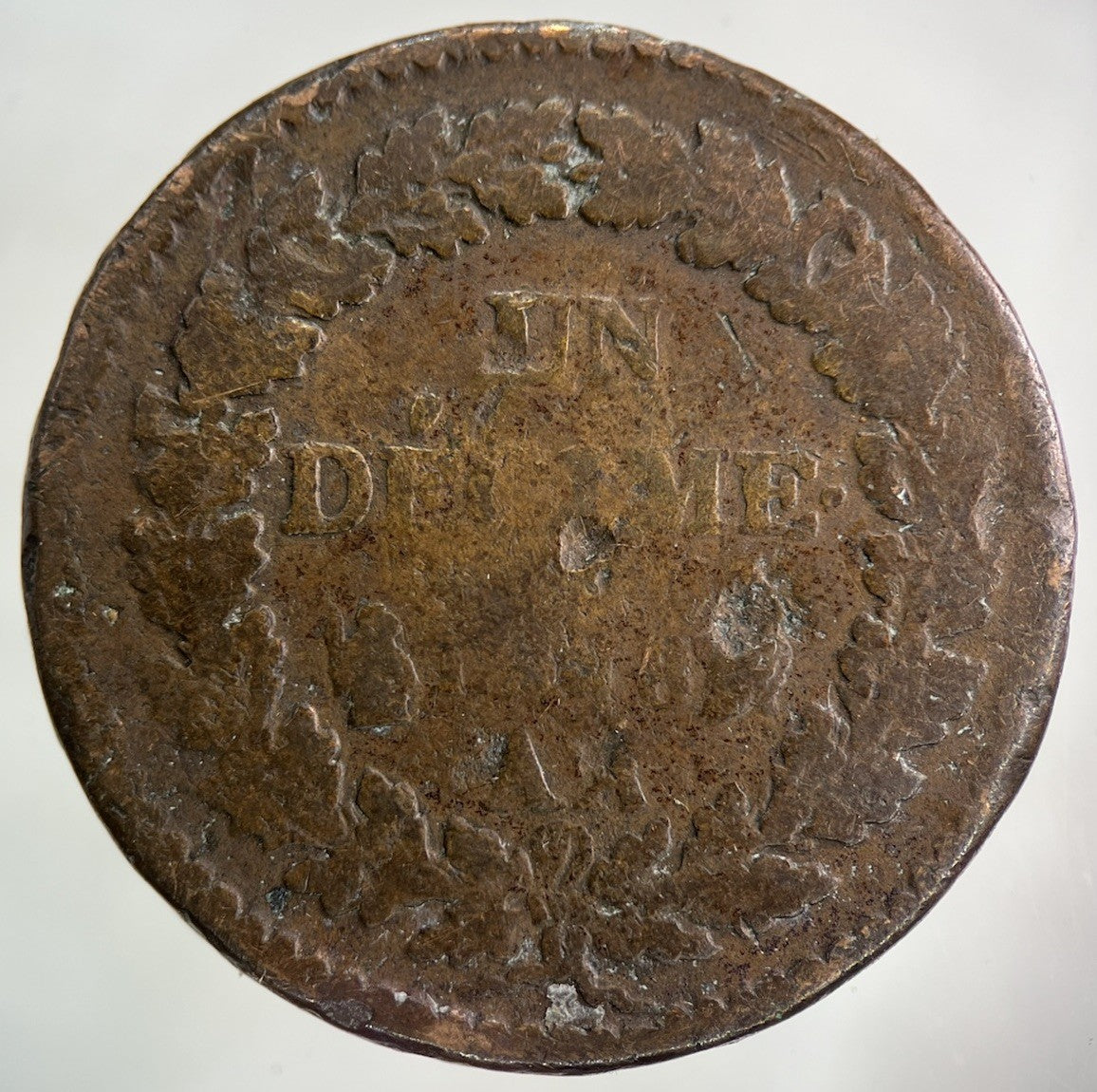 France Un Decime L’an 8 AA Coin | Collectable Grade