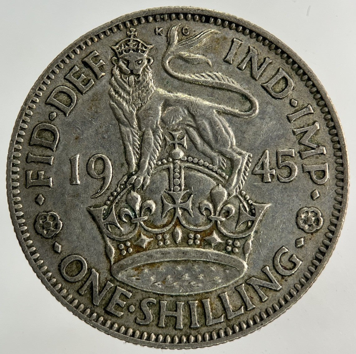 1945 George VI Shilling Silver Coin | Fine Collectable Grade