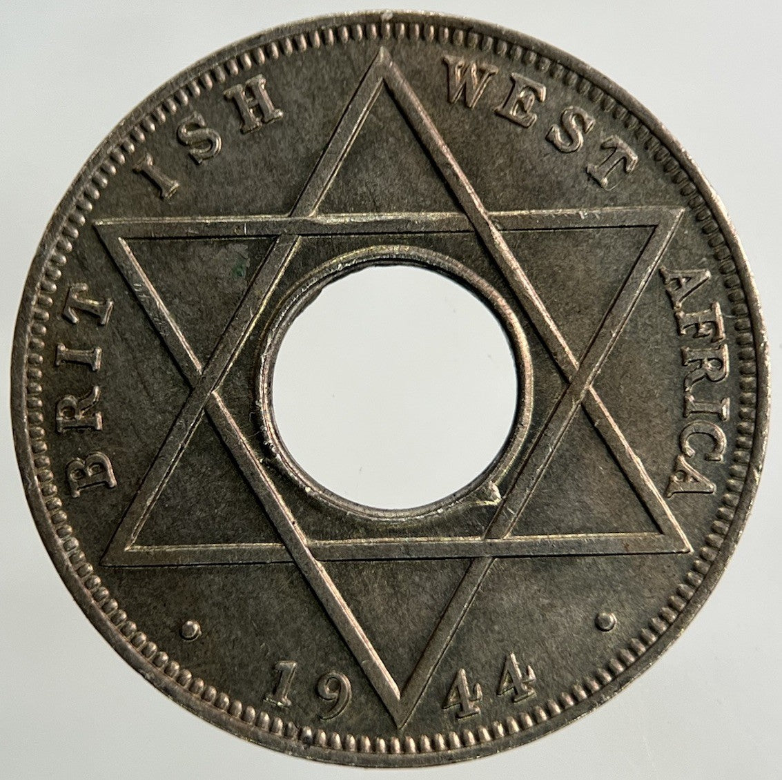 1944 West Africa 1/10 One Tenth Of A Penny Coin | Very Fine Grade
