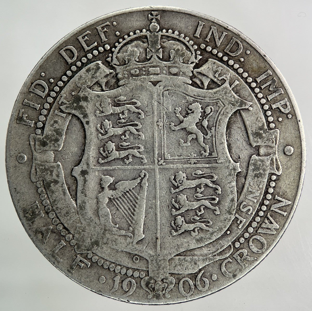 1906 Edward VII Half - Crown Silver Coin | Fine Collectable Grade
