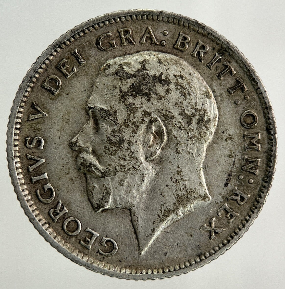 1914 George V Sixpence Silver Coin | Very High Grade