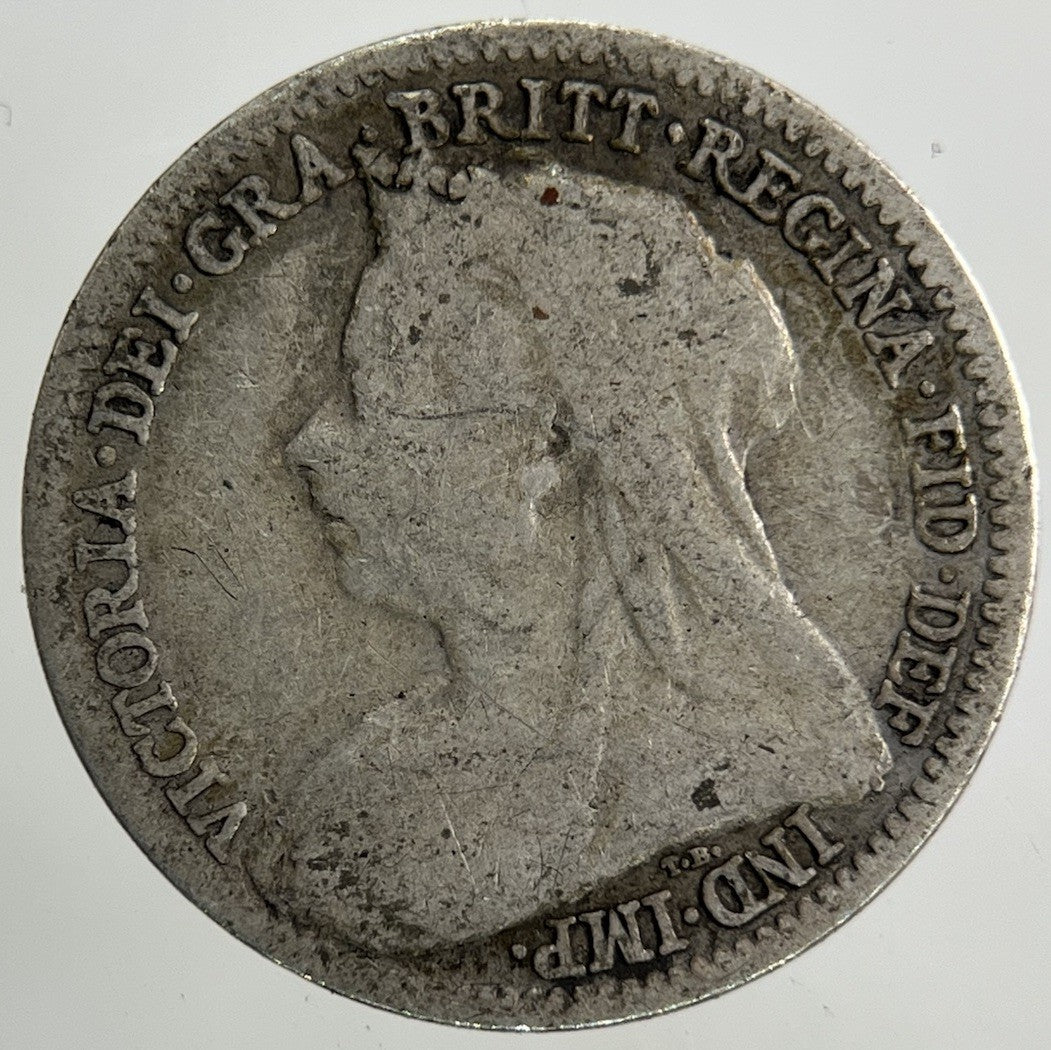 1900 Victoria Threepence Silver Coin | Collectable Grade