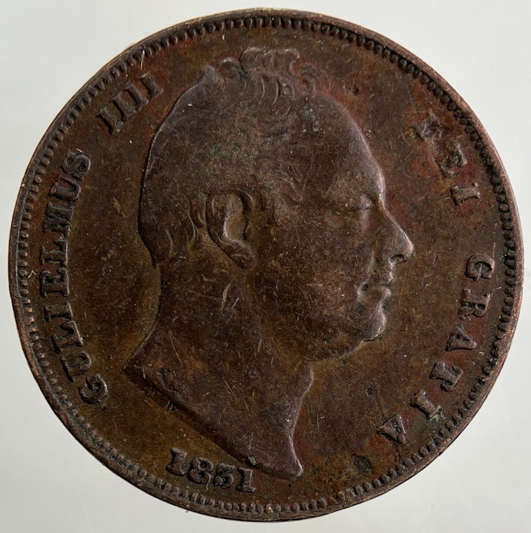 1831 William IV Farthing Coin | Fine Collectable Grade