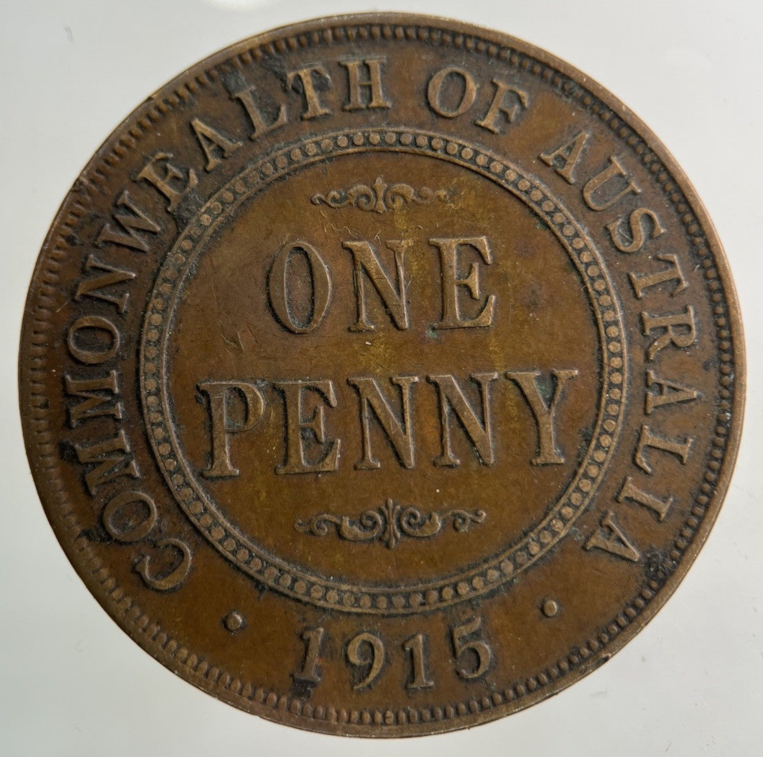 1915 Australia One Penny Coin | Fine Collectable Grade