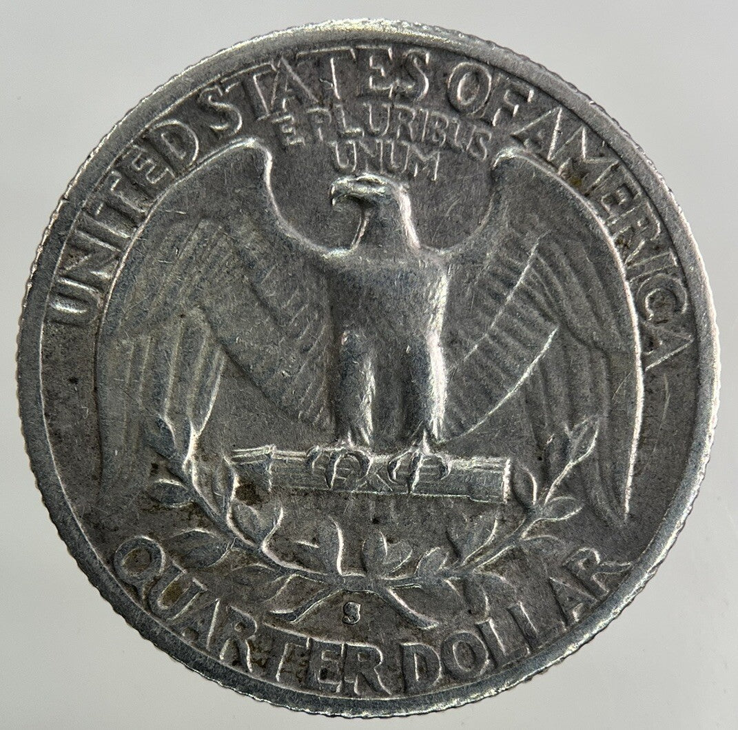 1942 - S US USA Quarter Dollar Silver Coin | Very High Grade