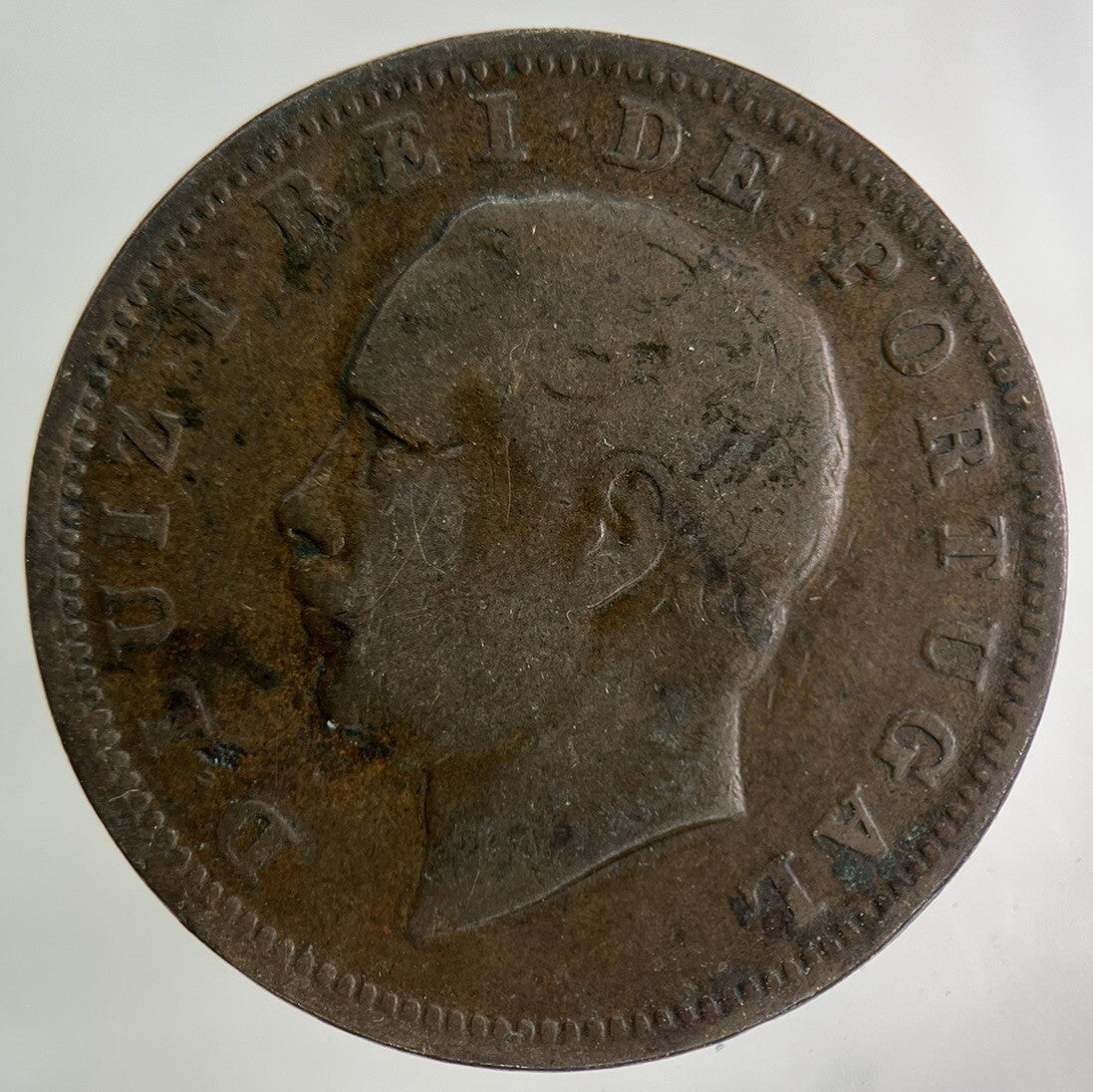 1883 Portugal XX 20 Reis Coin | Fine Collectable Grade