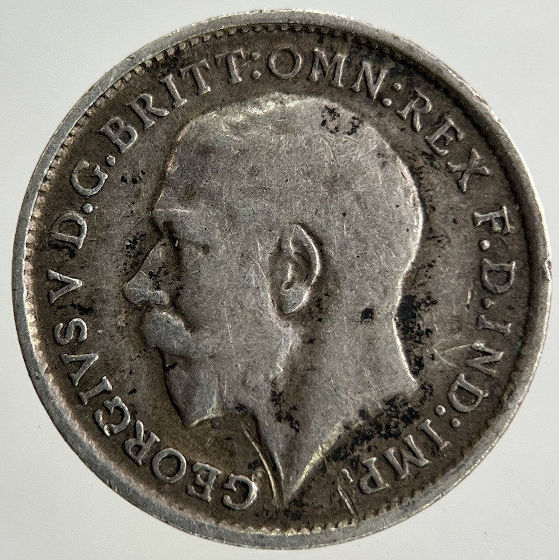 1914 George V Threepence Silver Coin | Fine Collectable Grade