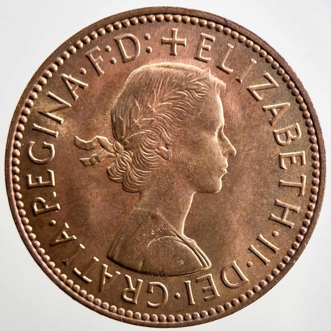 1967 Elizabeth II 2nd British Half - Penny Boat Rough Water Coin | UNC Grade