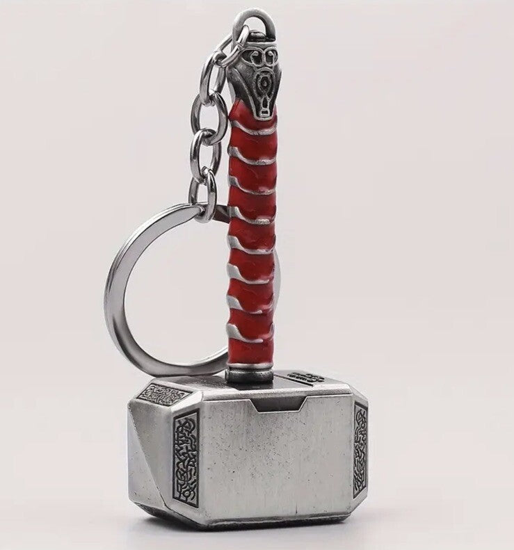 Heavy Thor Hammer Shaped Keyring Premium Keychain Gift UK