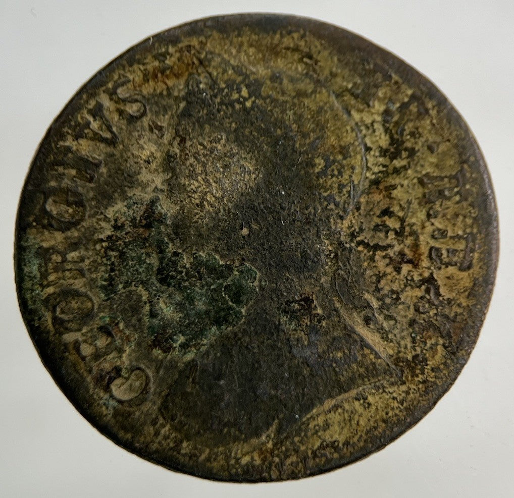 1754 George II 2nd Farthing Coin | Collectable Grade