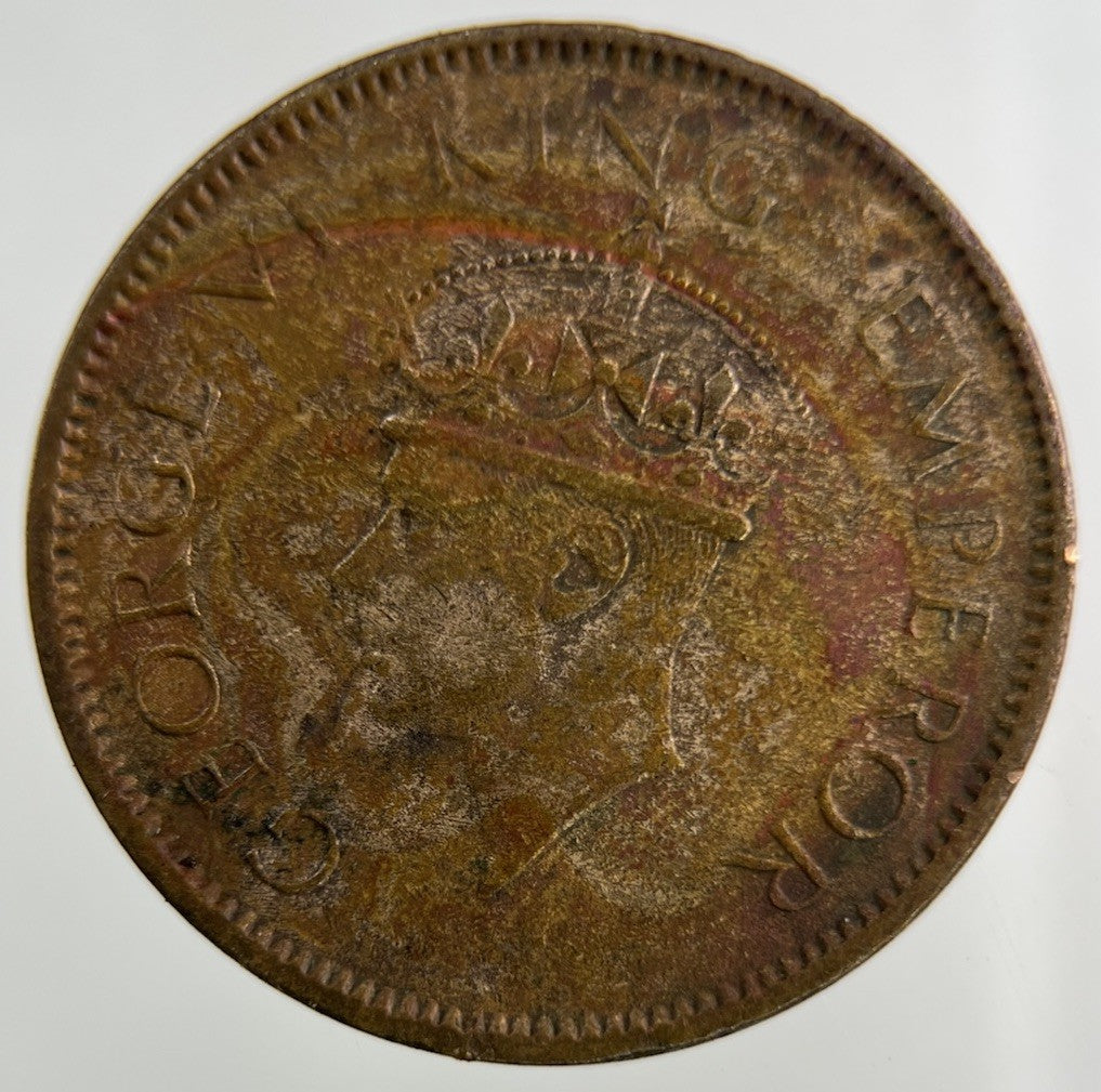 1940 India Quarter 1/4 Anna Coin | Fine Collectable Grade
