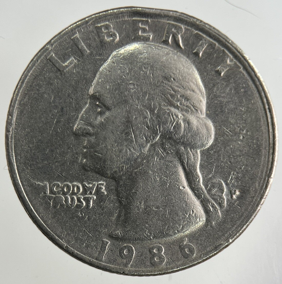 1986 US USA Quarter Dollar Coin | Fine Collectable Grade