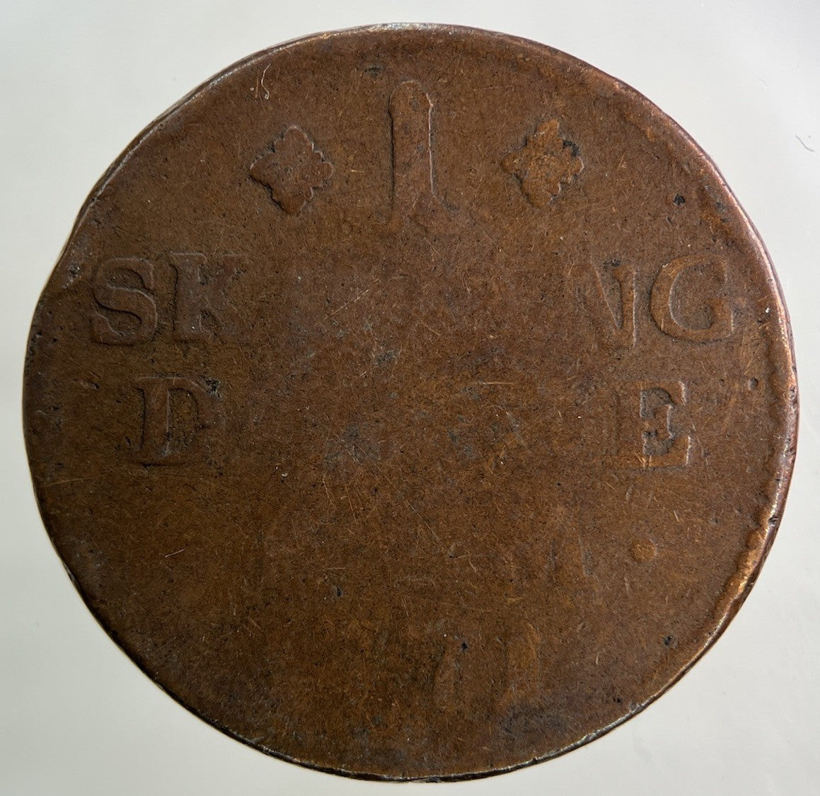 1771 Denmark 1 Skilling Coin | Collectable Grade