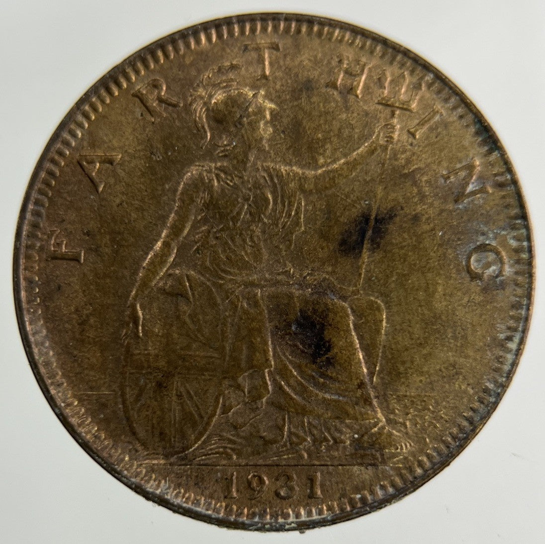 1931 George V Farthing Coin | Fine Collectable Grade