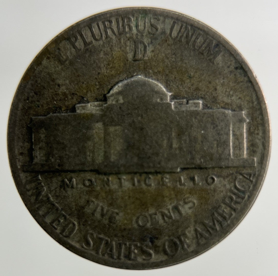 1945 - D US USA Jefferson Nickel Silver Coin | Collectable Grade
