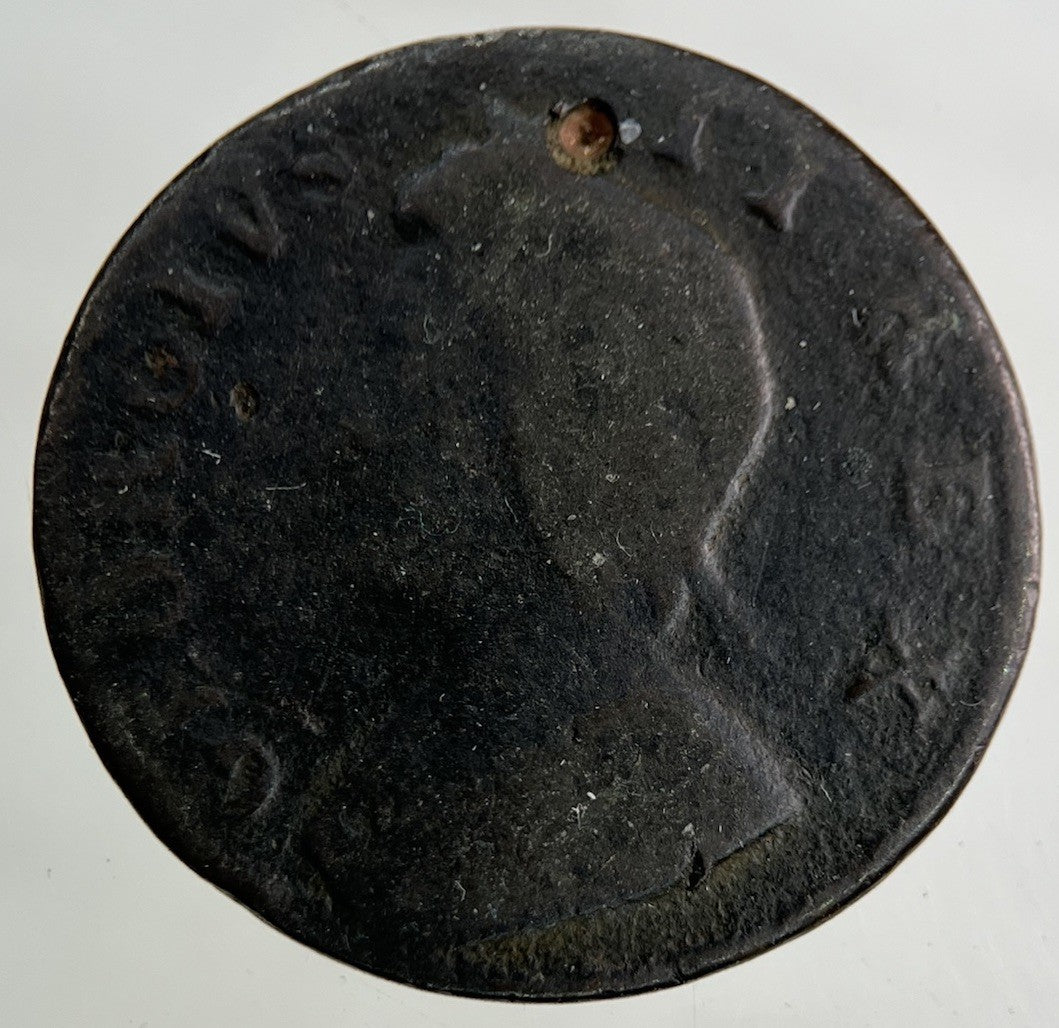 British George II 2nd Farthing Coin | Fair Grade